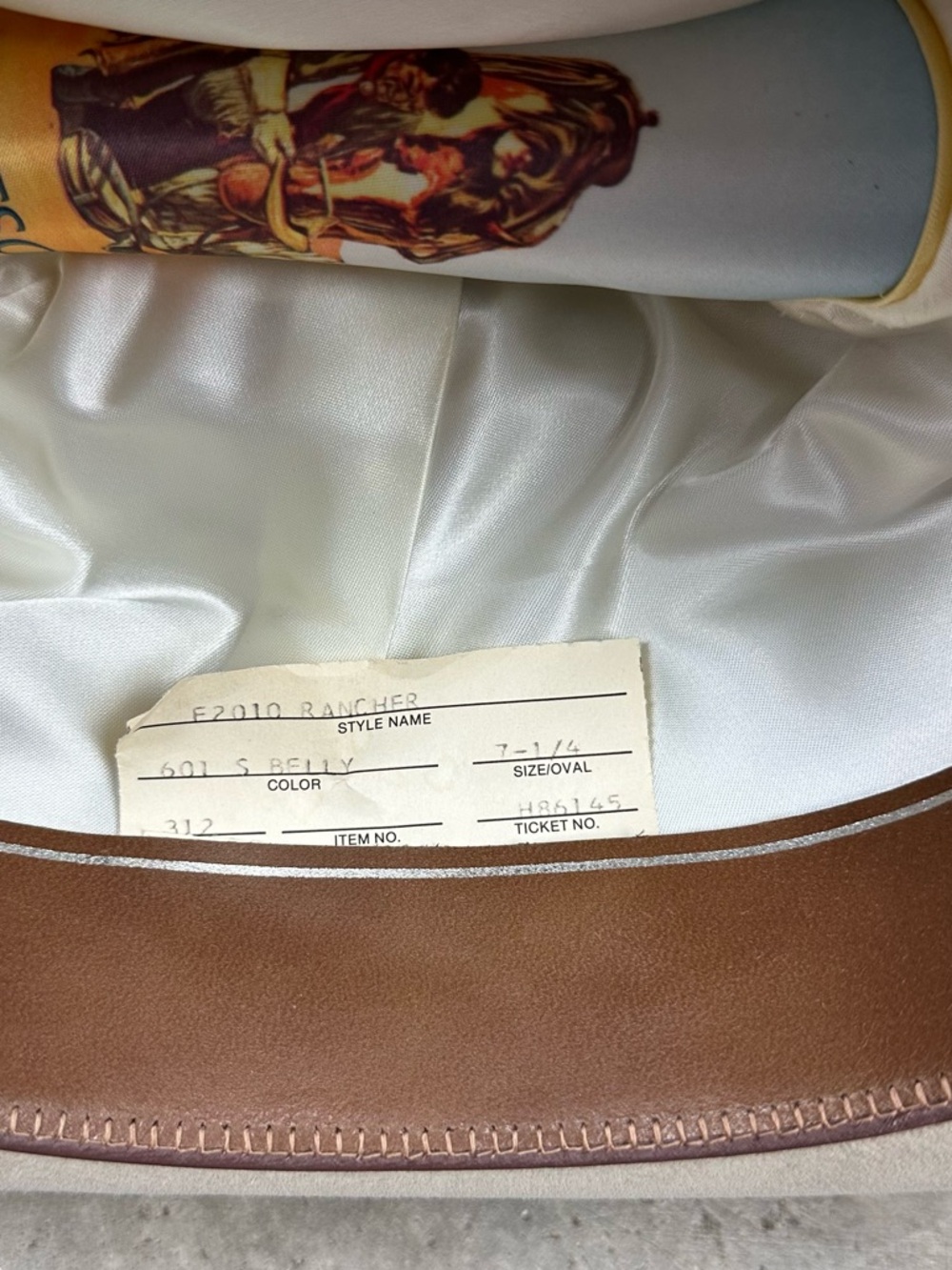 Vintage Stetson Rancher Silverbelly 4 X Beaver Cowboy Hat - Picture 10 of 11